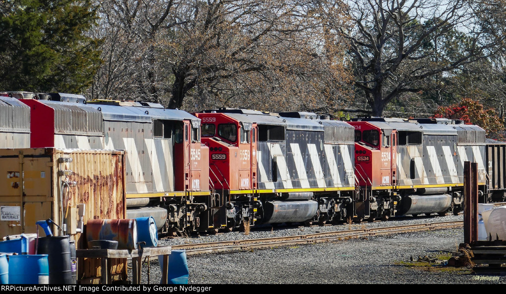 ACWR 5559, 5534, 5545 at the Yard